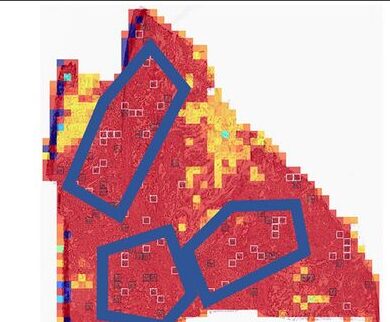 HipoMap patch probability map, patient who survived 23.3 months